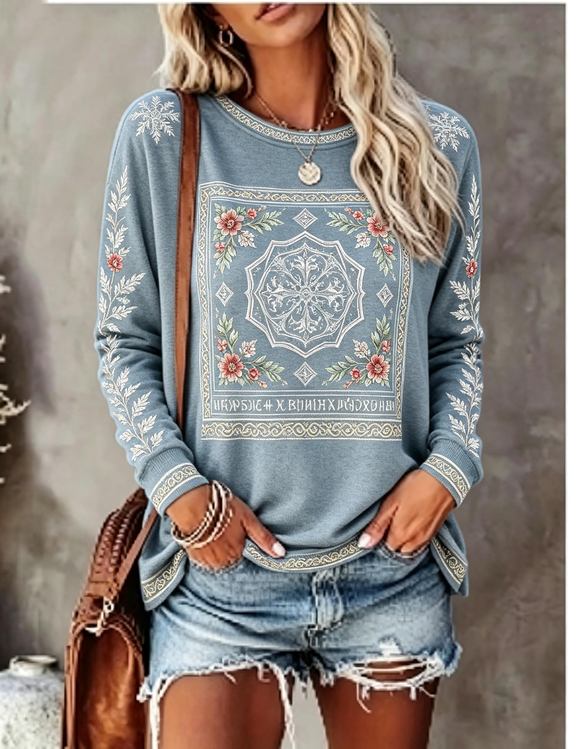 T-shirt à manches longues et c - Ethnic Fashion Women avis et prix